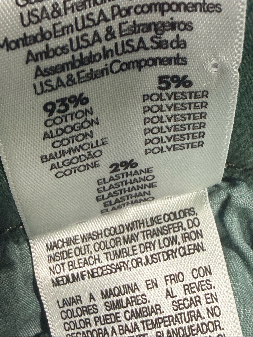 MOTHER The Hustler Ankle Fray Jeans 33 Green Raw Hem - Picture 5 of 5